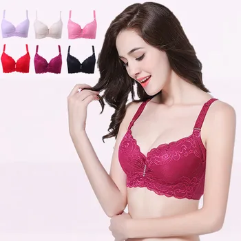 

Lace Bra Sexy Bralette Women Lingerie Big Size Backless Comfort Gather Fashion Thin Section Breathable Underwear Sexy Female Bra
