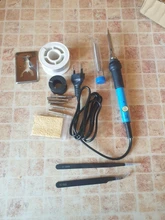 Iron-Tips Repair-Tools Soldering-Iron-Stand-Cleaner Welding-Gun Temperature Adjustable