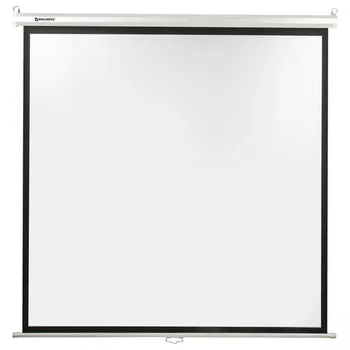 

Projection matte wall mounted screen brauberg Wall 180*180 cm