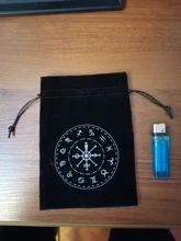 Bolsa de almacenamiento de Tarot de terciopelo, 12 Constelaciones, juego de mesa de cartas, Mini bolsa con cordones, juego de mesa