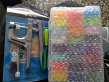 Juego de botones a presión de plástico T5 con alicate para sastre familiar, kit de herramientas, contenedores organizadores de costura de fácil sustitución de broches, DIY, por 360 uds.