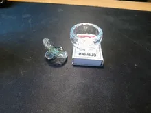 Bolígrafo Vintage de cobre inglés, soporte de tinta de vidrio