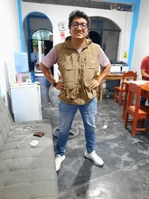 Casuales al aire libre de los hombres chaleco Multi-bolsillos cremallera chaquetas sin mangas Hombre fotografía pesca hombre militar turismo deriva chalecos