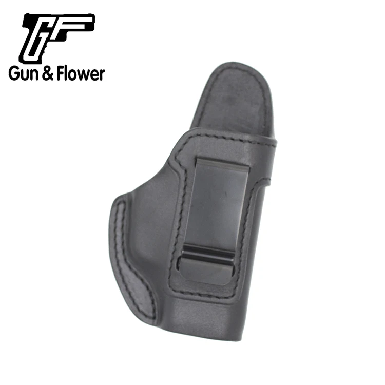 Черный цвет Gunflower Скрытая переноска SIG P365 Кобура Черная итальянская кожаная кобура iwb - Цвет: Черный цвет