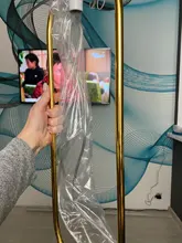 Pendant-Lights Hanging-Lamp Hoop Glass-Ball Industrial-Decor Gold Living-Room Modern Led