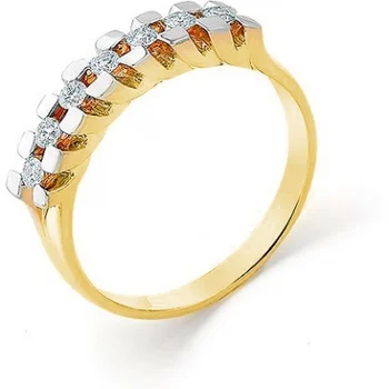 

Master brilliant ring with 7 diamonds in Yellow Gold