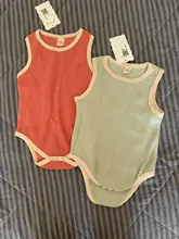 Body liso sin mangas para recién nacido, monos de una pieza