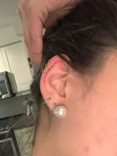 SAMCO 5 unids/set oído brazalete oro hojas no-Piercing oreja Clips falso cartílago pendiente de la joyería para hombres y mujeres