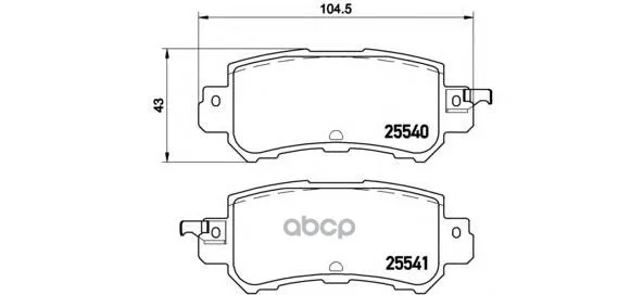 Колодки Тормозные Mazda Cx-5 11- Задние Brembo P49047 Brembo арт. P49047