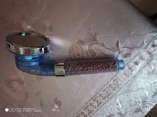 Bath-Head Stone Stream Shower Negative-Ion Adjustable Handheld High-Pressure with Activated-Ceramic-Balls