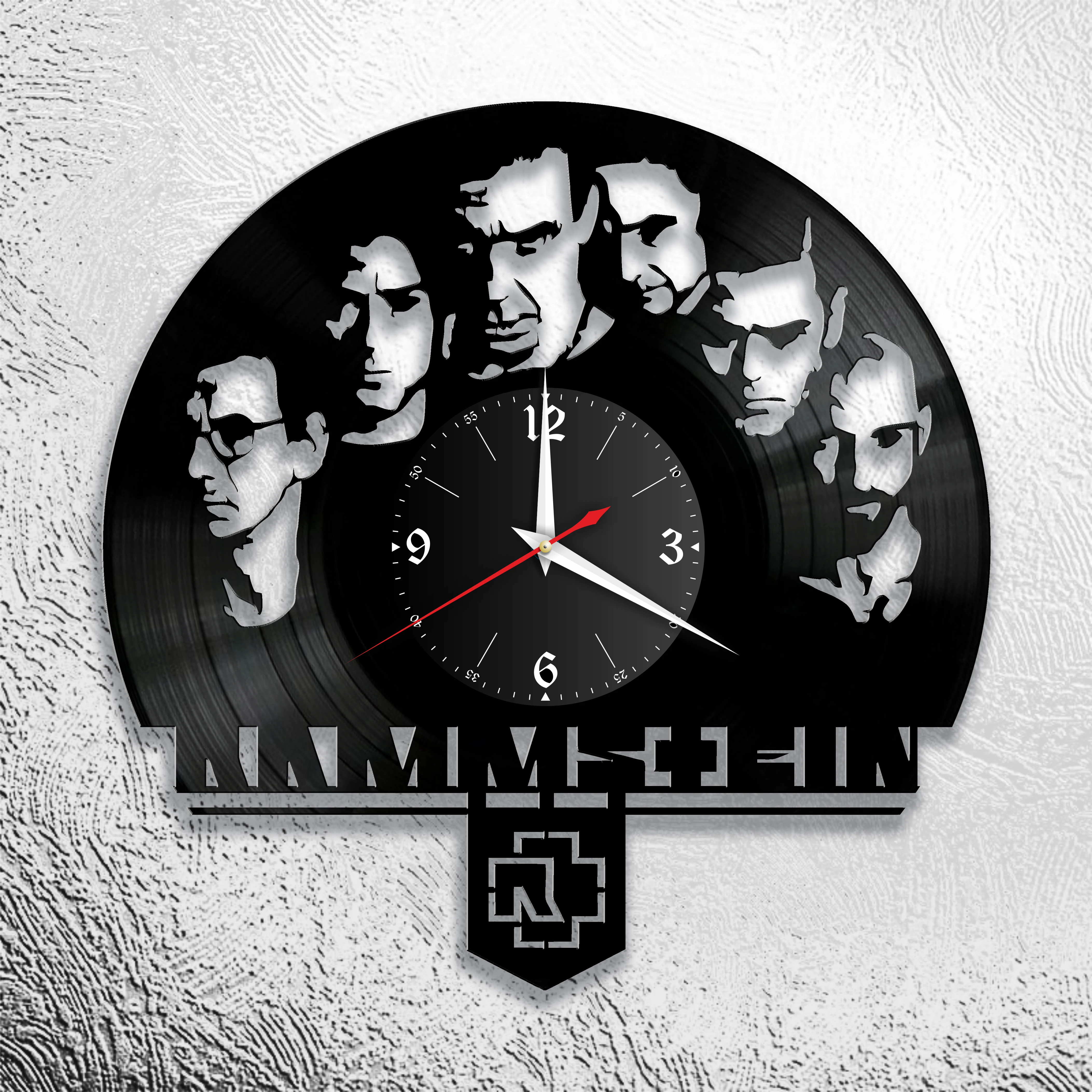 часы Rammstein из винила настенные ретро пластинка|Настенные часы| |