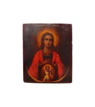 

Icon "assistant in delivery" tree, mornings, Levkas, temper. Manufacturing period: the end of the XIX-