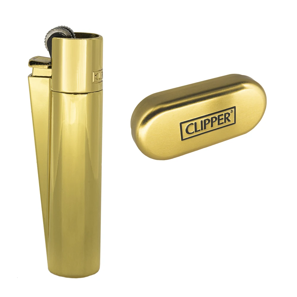 Clipper Lighter All Metal Gold