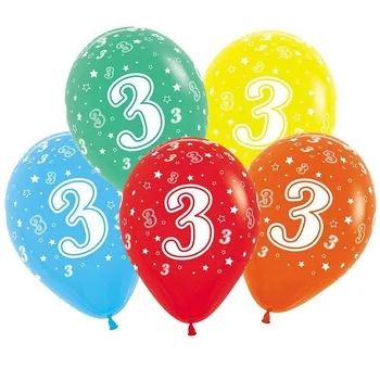 

Ar705-3 balloons figures '3' 10 pcs/pack