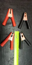 2Pcs Red+Black Car Alligator Clips Battery Clamps Crocodile Clip 100A Aligator Clips