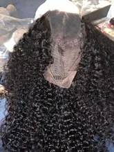 RESHINE-Peluca de pelo rizado de Mongolia, cabello humano con encaje frontal 13x4, 180%, 13x6, cierre de encaje rizado, prearrancado