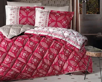 

Double 100% Cotton Satin Fabric Quilt And Duvet Cover Set