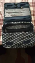 Conjunto de viaje de nailon para maquillaje para mujer, bolsa de cosméticos de alta capacidad para cuarto de baño, organizador de maquillaje, neceser colgante
