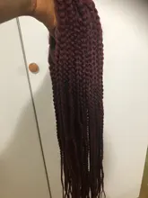 ANOGOL-peluca larga de encaje sintético sin pegamento para Mujeres Afro negro, color burdeos, para uso diario