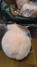 Llavero con pompón de pelo para mujer, Bola de Pelo de imitación suave, llavero de coche, llavero, bolsa, colgante, joyería, 20 colores