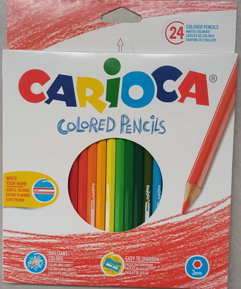 Carioca Baby 3 in 1 Jumbo Wooden Body Crayons 6 Pieces, For ages 1 +,  erasable Crayons, Dry Paint, Watercolor, Crayon - AliExpress