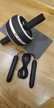 Rodillo y cuerda de saltar 2 en 1 sin ruido rodillo abdominal esterilla, Para brazo, cintura, piernas, ejercicio, gimnasio, equipamiento de fitness