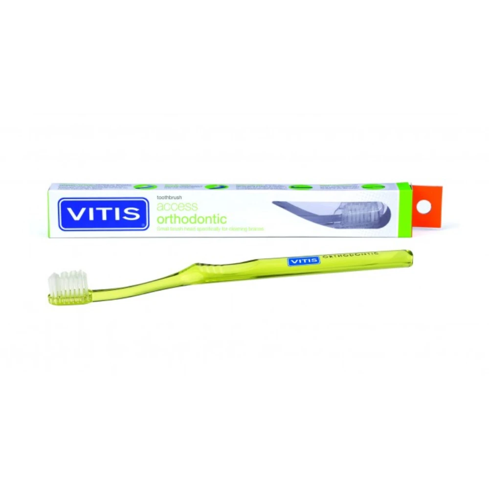Vitis Orthodontic Access зубная щетка жесткость: средняя | Красота и здоровье