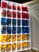 Ring Connector Ring-Fork-Set Rolled-Terminals-Kit Lugs Electrical-Wire Insulated-Cable