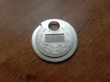 Herramienta de medición de bujía, 1 unidad, calibre de bujía, tipo moneda, rango de 0,6-2,4mm, calibre de bujía