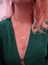 DAXI collar mujer colgante cadenas de oro luna collar cruz boho collar de perlas collares de moda 2020 collares largos accesorios mujer