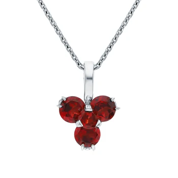 

Silver Pendant with Garnet sunlight sample 925