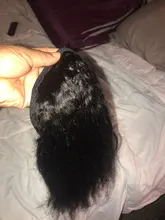 Racily Hair-coletero brasileño Afro rizado, cola de caballo recta, Remy, envoltura con cordón, extensiones de cabello humano ombré