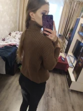 Tops Pullovers Neck-Sweater Turtle Cashmere Elegant Thick Korean Hirsionsan Warm New