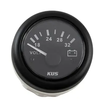 

Voltmeter analog 18-32 V, black dial, black bezel, D. 52mm ky13201
