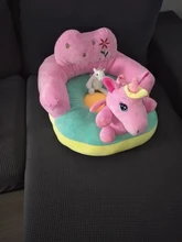 Funda de asientos para bebé, soporte para sofá, silla de felpa para aprender a sentarse, para alimentar, piel, esponjoso, sin relleno