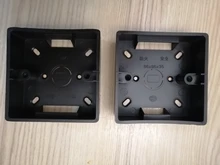 Junction-Box Socket Switch Outfit External Baking 86-Type Flame-Retardant Black Pvc/abs