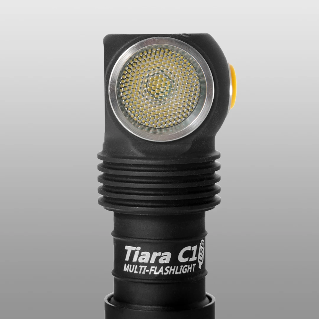 Светодиодный Налобный Фонарь Armytek Tiara C1 XP-L LED+ Магнитная Зарядка+ 18350 Li-Ion Aккумулятор Перезаряжаемый Мультифонарь