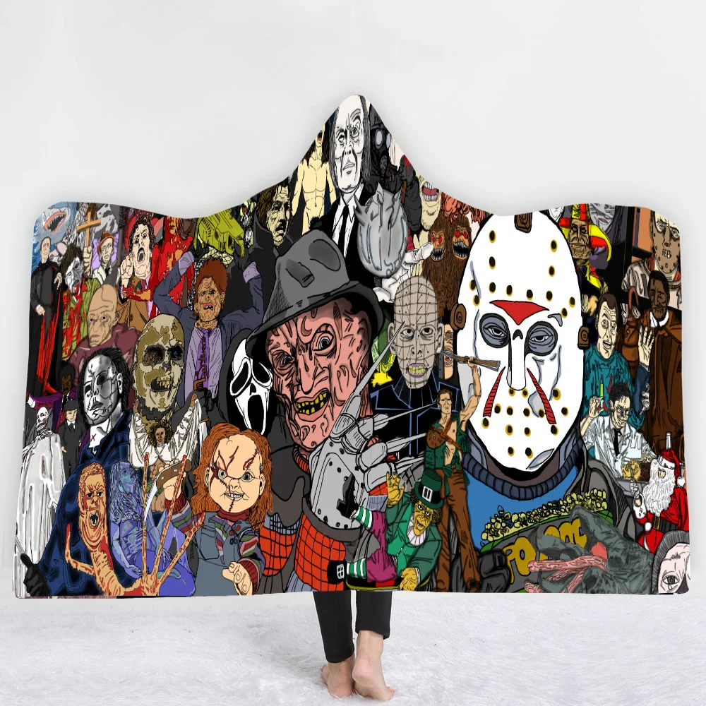 3D-Horror-Movie-Character-Hooded-Blanket-For-Adult-Gothic-Halloween-Killers-Sherpa-Fleece-Wearable-Throw-Blanket (4)