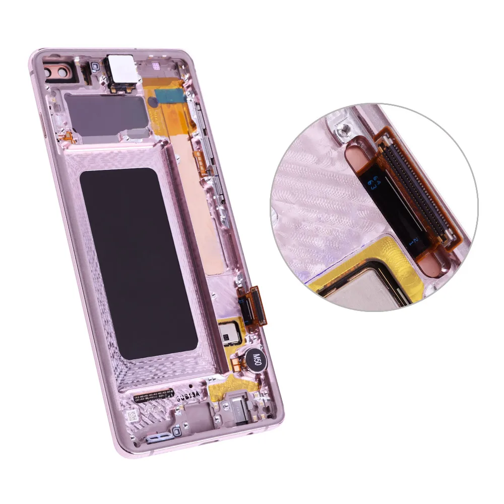 OEM AMOLED дисплей для SAMSUNG Galaxy S10+ плюс супер AMOLED дисплей кодирующий преобразователь сенсорного экрана в сборе Замена с подарком