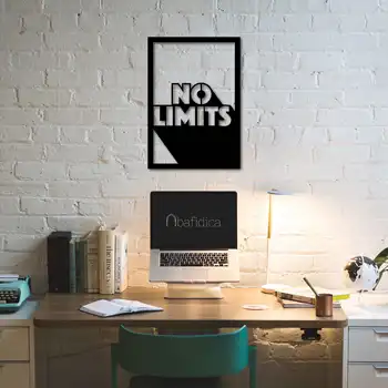 

Металлический декор стен No Limits 90x80 cm дизайн интерьера домашнего