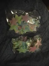 Decal Wallpaper Decorative 3d-Stars Luminous Fluorescent Glow-In-Dark 50pcs Plastic