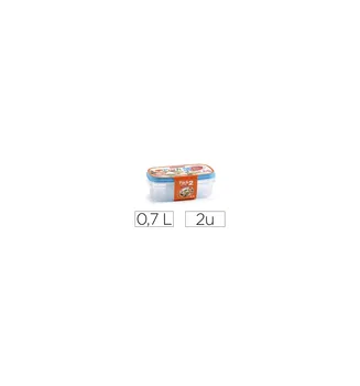 

FIAMBRERA PLASTICFORTE transparent cover COLOR 0,7 litres PACK 2 units