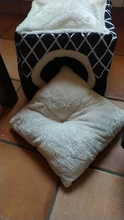 Cama para perros, gatos, cama blanda cama perrera casa cueva cama de saco para dormir Pad tienda mascotas invierno cálido y acogedor camas 2 tamaño L XL 2 colores