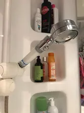 ZhangJi, cuidado de la piel, alta presión, agua purificada, cabezal de ducha de 3 modos reemplazable, elemento de filtro de algodón PP, boquilla de lluvia rociadora