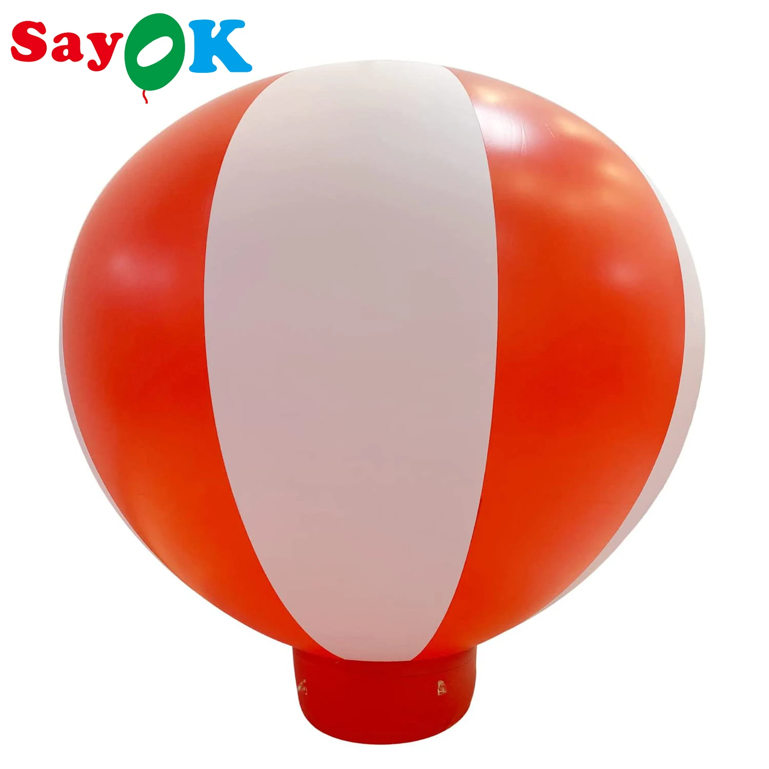 

SAYOK PVC Half Hot Air Red Balloon Inflatable Baby Shower Party Balloon for Indoor/Outdoor, for Baby Shower/Party/Event/Birthday