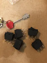 Boat Rocker-Switch ON-OFF-ON 3-Position KCD3 BLACK SPDT X 3-Pin 125V 5pcs 250v/20a 15A