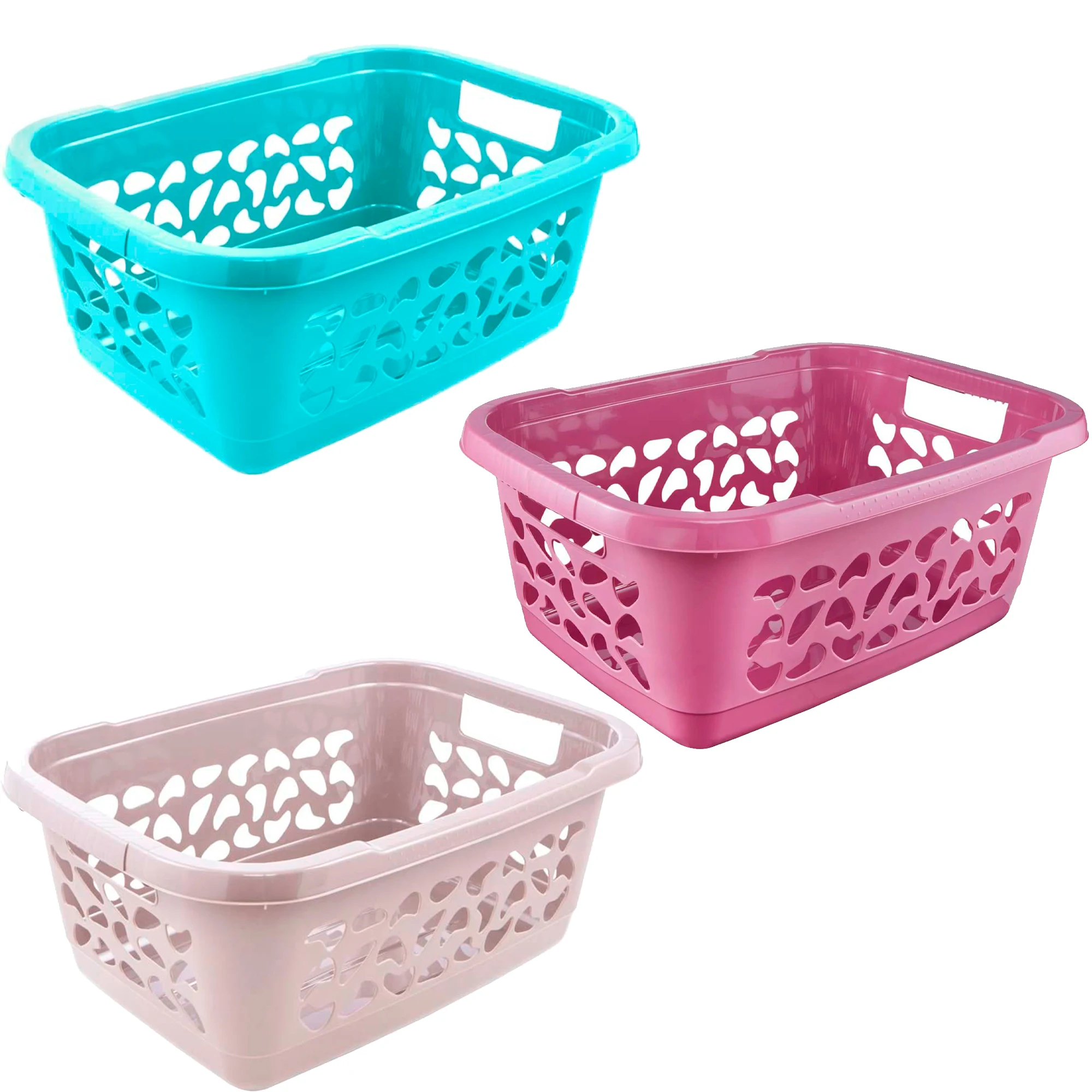 Laundry basket JOST Keeper 32L and 52L plastic home storage basket without BPA and prevents odors with handles