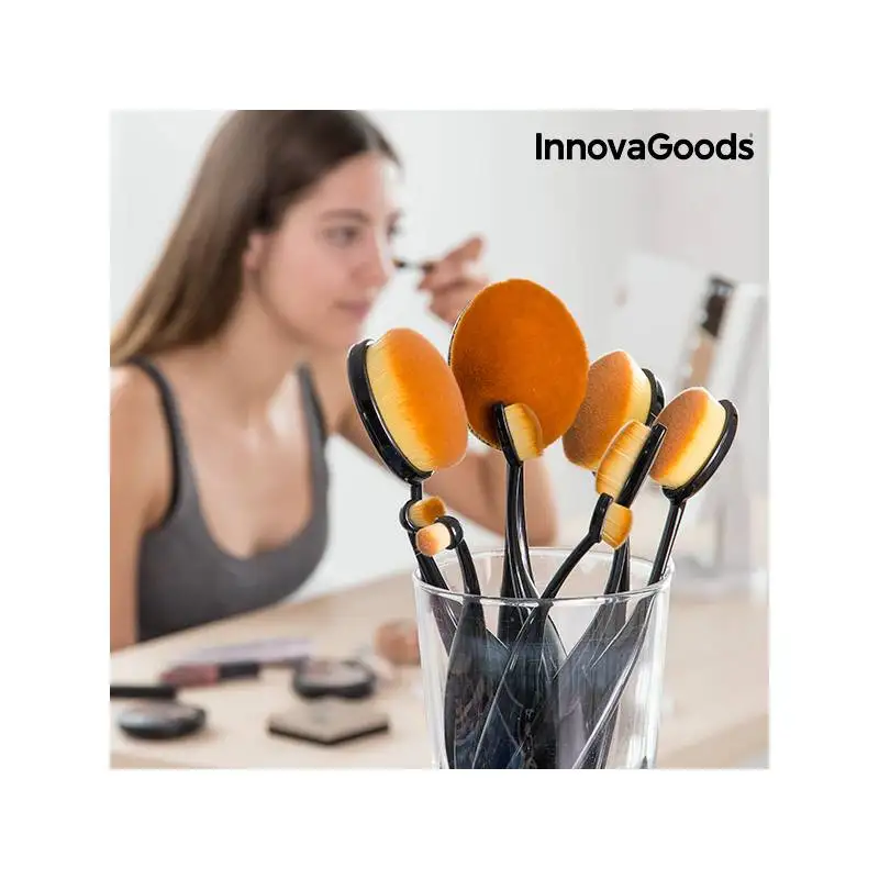 Набор кистей для макияжа Профессиональные Овальные InnovaGoods(11 шт