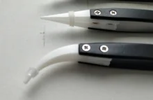 Pinzas cerámicas antiestáticas para cigarrillo electrónico de acero inoxidable, pinzas Cerámicas Industriales con aislamiento recto, Punta curva