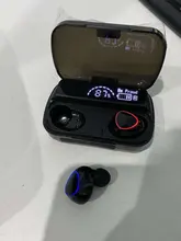 Auriculares inalámbricos TWS con Bluetooth, cascos impermeables con pantalla HD LED, micrófono Dual, estéreo de graves para juegos